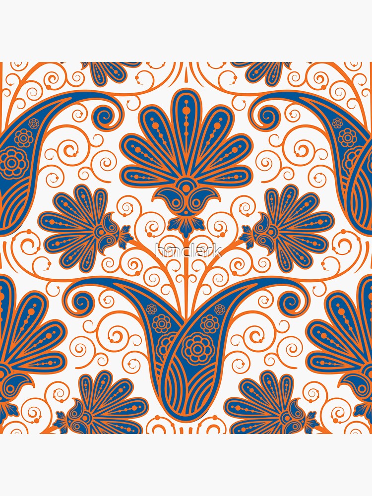 "Florida Gainesville Indian Flower Reversed" Sticker by hmclark