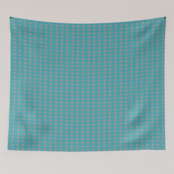 Item preview, Mediterranean Dots Simplified - Coral Turquoise  designed and sold by PCaleDesigns.
