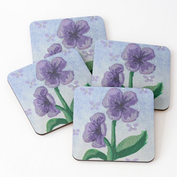 Item preview, Swift Violet Flower Painting  designed and sold by AnubisAltarArt.