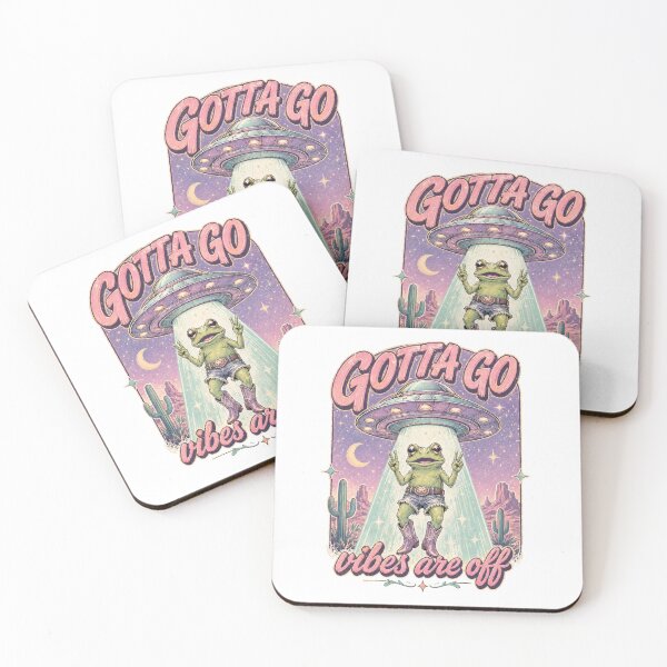 Item preview, Gotta Go Vibes Are Off Frog UFO designed and sold by Jackal's Box of Chaos.