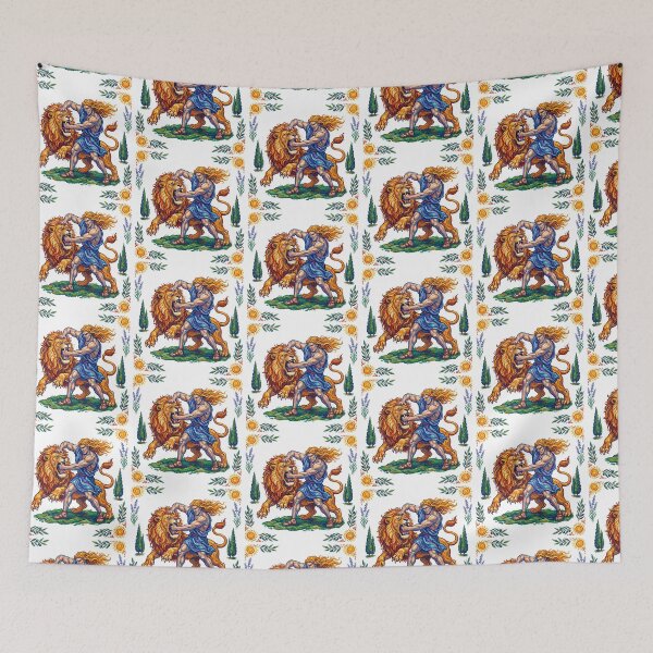 Item preview, Wrestling Lion Mythologica designed and sold by TeeARTHY.