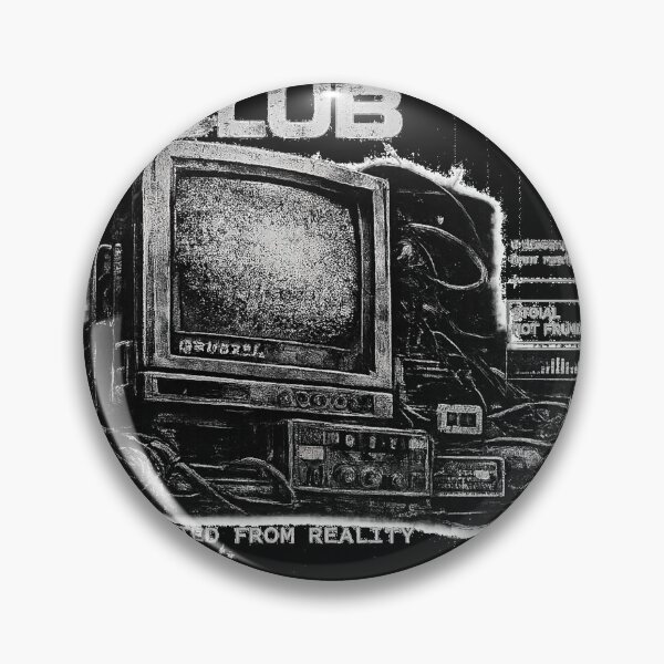 Item preview, No Signal Club Shirt Vintage Cyber Grunge Y2K Oversized Streetwear Tee designed and sold by samboxin.
