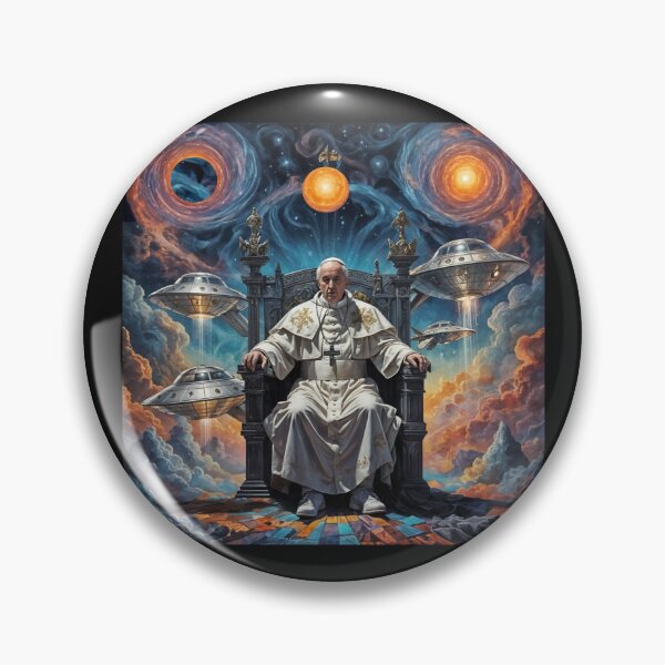 Item preview, Space Cathedral of Dreams Tarot Card The Pope #2 designed and sold by Helios Be. Lavsh.