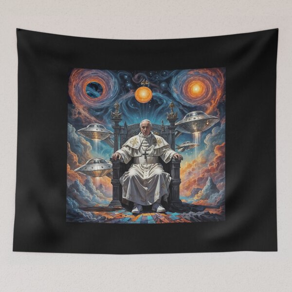 Item preview, Space Cathedral of Dreams Tarot Card The Pope #2 designed and sold by Helios Be. Lavsh.