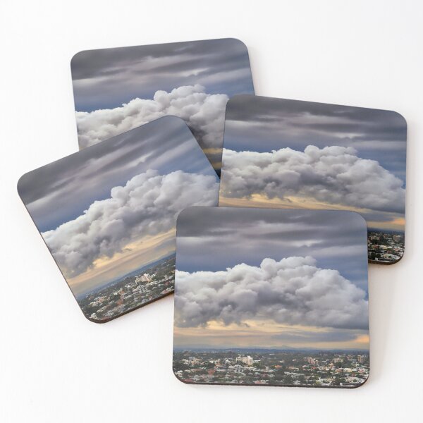 Item preview, Dramatic Cloud Over Brisbane City Skyline designed and sold by pcole123.