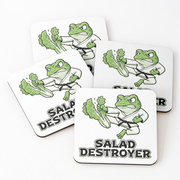 Item preview, Salad Destroyer Frog Karate designed and sold by Rovano.