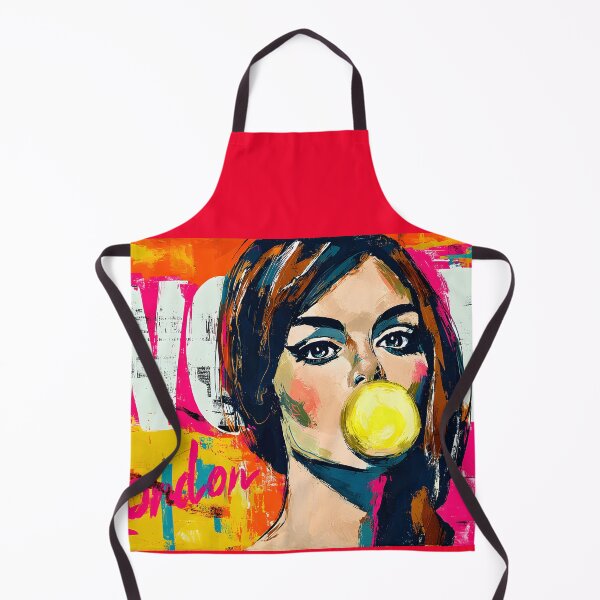 Item preview, Bubble Pop Attitude - Bold Feminine Energy Framed in Vibrant Color and Urban Expression designed and sold by OlfactoART Studio.