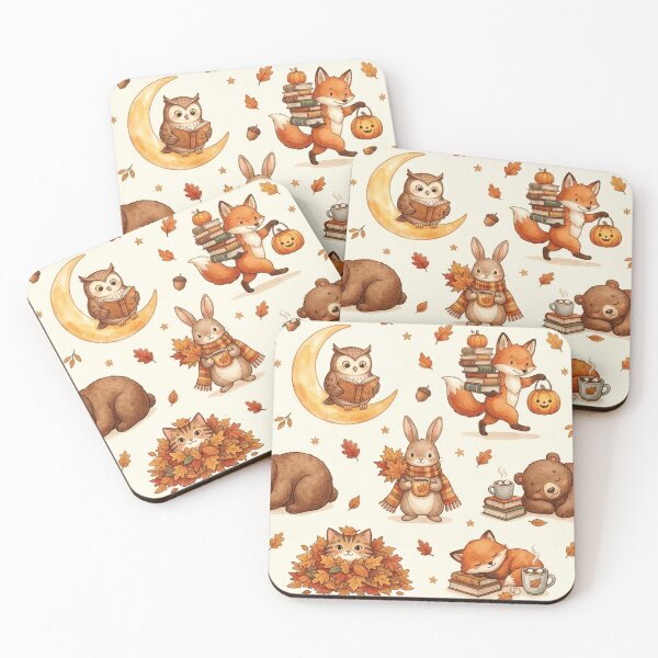 Item preview, Autumn Storybook Animals designed and sold by Thalora Store.