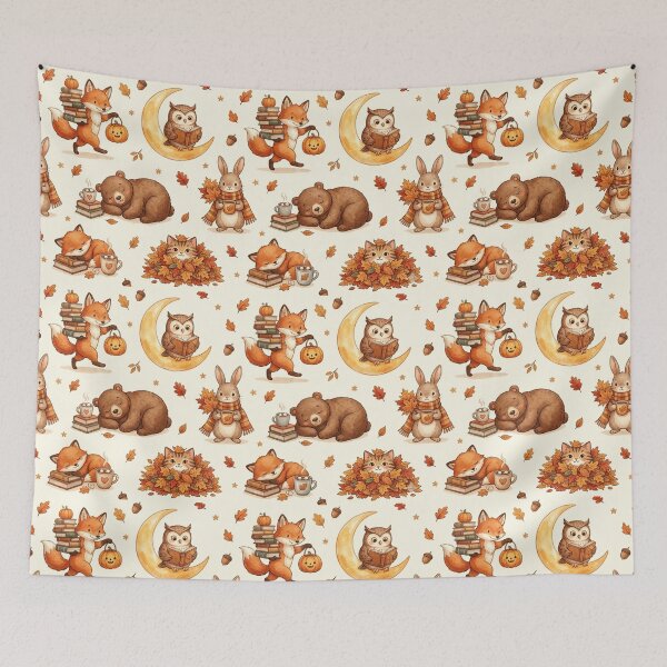 Item preview, Autumn Storybook Animals designed and sold by Thalora Store.