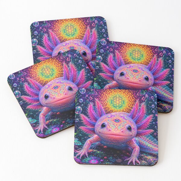 Item preview, Psychedelic Axolotl Dreamscape designed and sold by ITSimagination.
