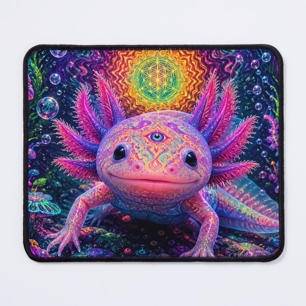 Item preview, Psychedelic Axolotl Dreamscape designed and sold by ITSimagination.