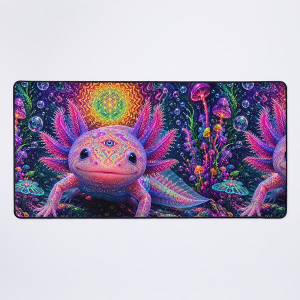 Item preview, Psychedelic Axolotl Dreamscape designed and sold by ITSimagination.