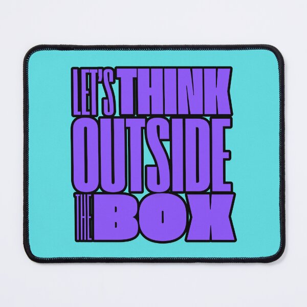 Item preview, Motivational Phrase Let's Think Outside The Box designed and sold by MundoZoe.