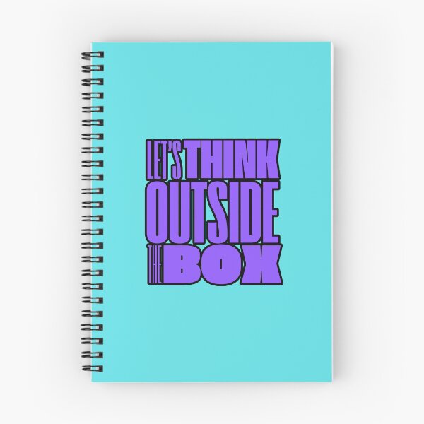 Item preview, Motivational Phrase Let's Think Outside The Box designed and sold by MundoZoe.