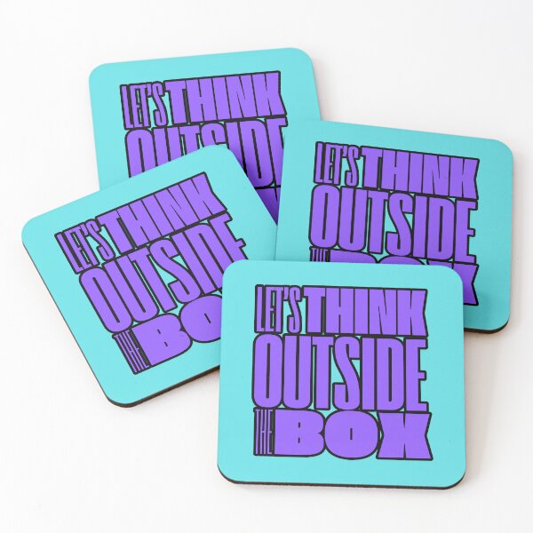 Item preview, Motivational Phrase Let's Think Outside The Box designed and sold by MundoZoe.