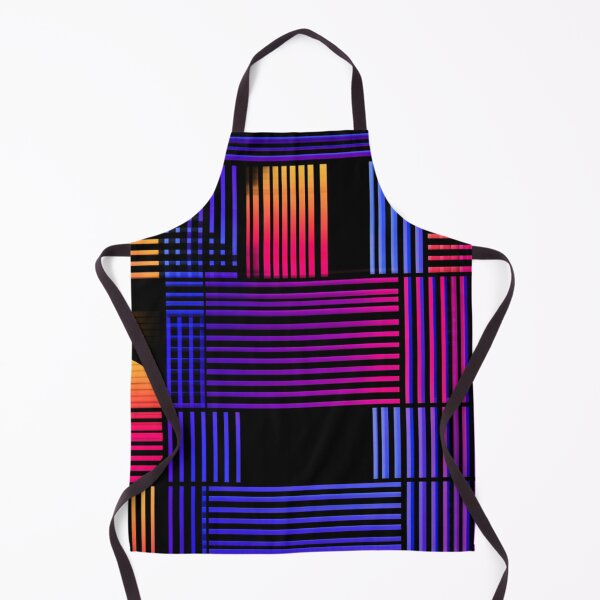 Item preview, Retro Synthwave Geometric Gradient Lines Pattern designed and sold by NicolasGlowArt.