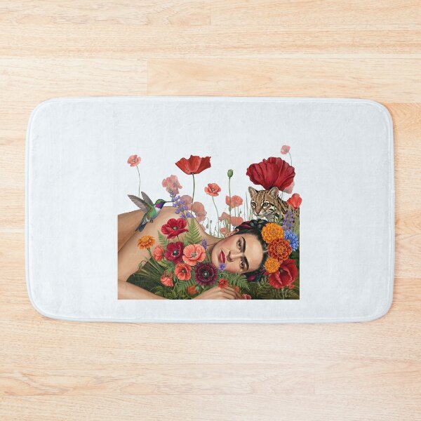 Item preview, Surreal Frida Kahlo Portrait With Red Poppies designed and sold by TeeARTHY.