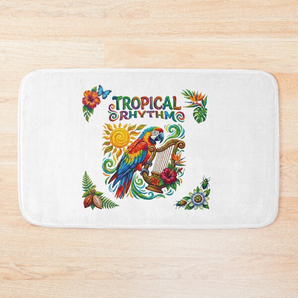 Item preview, Macaw Playing Harp designed and sold by TeeARTHY.