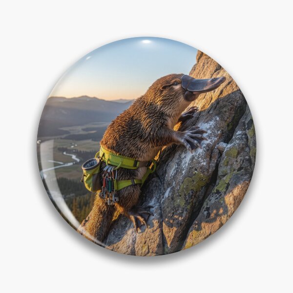 Item preview, Rock Climbing Platypus Is Summit Bound  designed and sold by Tridentulus.