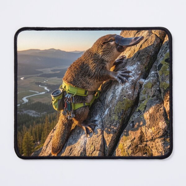 Item preview, Rock Climbing Platypus Is Summit Bound designed and sold by Tridentulus.