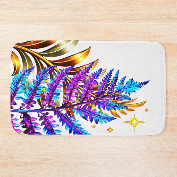 Item preview, ✨ MIDNIGHT FERNS ✨– ELECTRIC BOTANICA SERIES - white background designed and sold by WheelieGdArt.