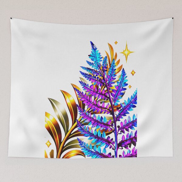 Item preview, ✨ MIDNIGHT FERNS ✨– ELECTRIC BOTANICA SERIES - white background designed and sold by WheelieGdArt.