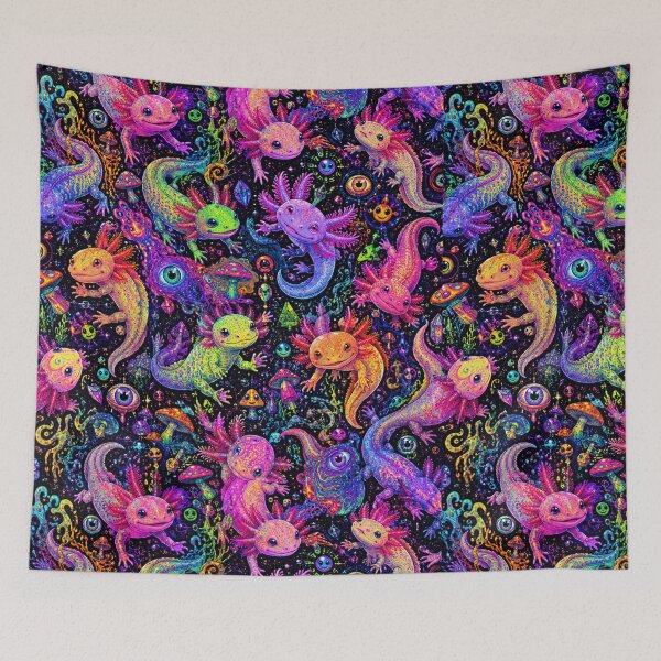 Item preview, Neon Axolotl Chaos designed and sold by ITSimagination.