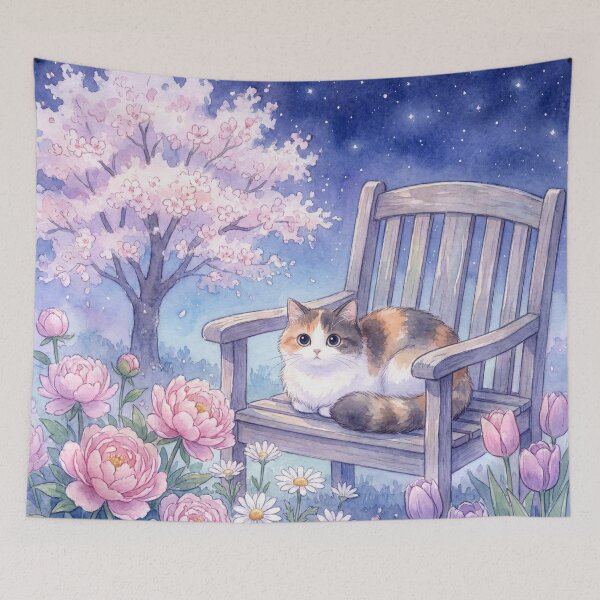 Item preview, Calico Night designed and sold by LeoLemonAIart.