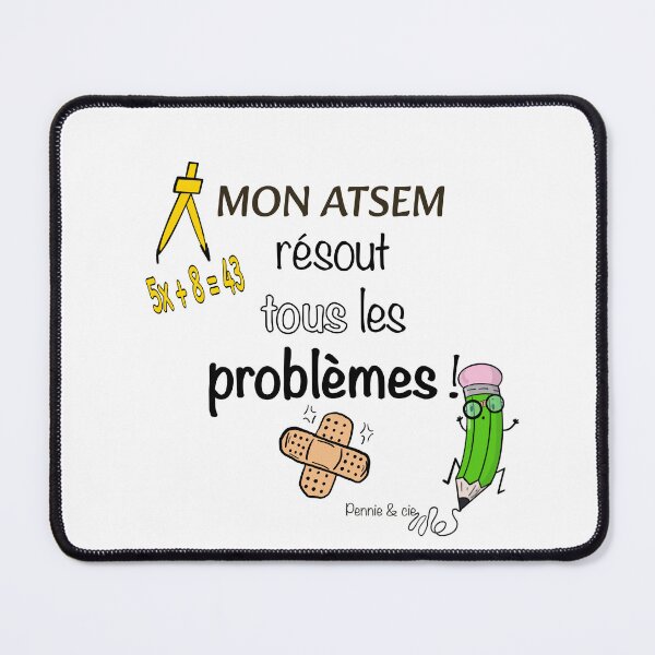 Item preview, My teaching assistant solves all the problems – a gift idea to thank a nursery school teaching assistant. designed and sold by Pennie & cie.