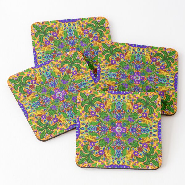 Item preview, Maximalist Flower Weather Tile Pattern - Citrus designed and sold by PCaleDesigns.