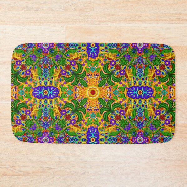 Item preview, Maximalist Flower Weather Tile Pattern - Citrus designed and sold by PCaleDesigns.