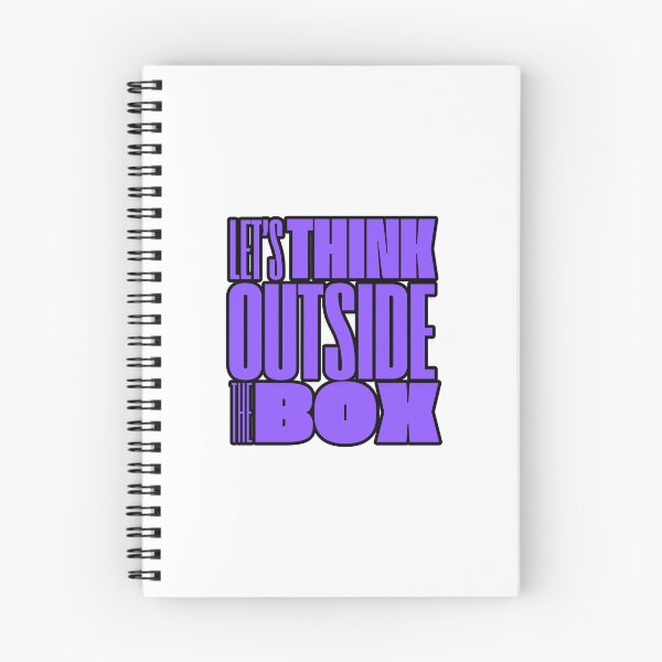 Item preview, Motivational Phrase Let's Think Outside The Box designed and sold by MundoZoe.