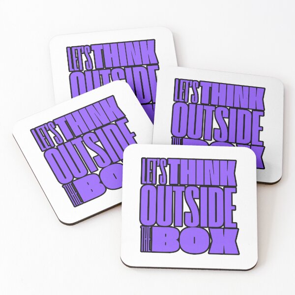 Item preview, Motivational Phrase Let's Think Outside The Box designed and sold by MundoZoe.