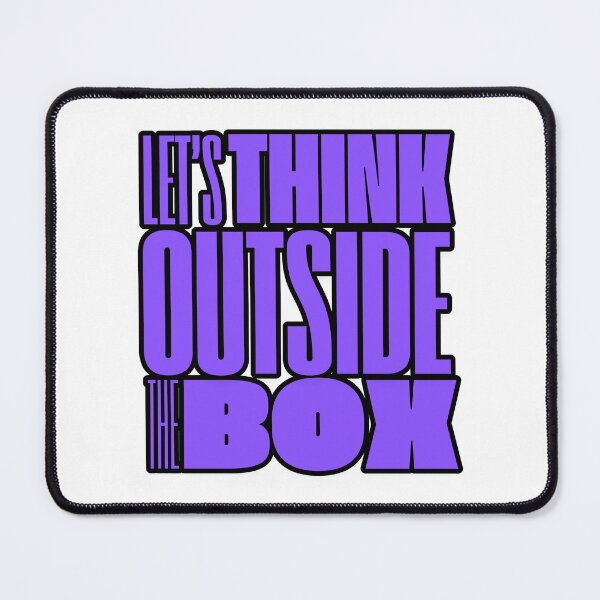 Item preview, Motivational Phrase Let's Think Outside The Box designed and sold by MundoZoe.