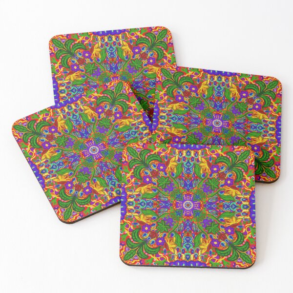 Item preview, Maximalist Flower Weather Tile Pattern - Red designed and sold by PCaleDesigns.