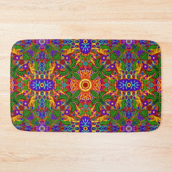Item preview, Maximalist Flower Weather Tile Pattern - Red designed and sold by PCaleDesigns.