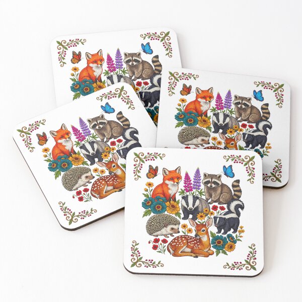 Item preview, Baby Animals Floral Border designed and sold by TeeARTHY.