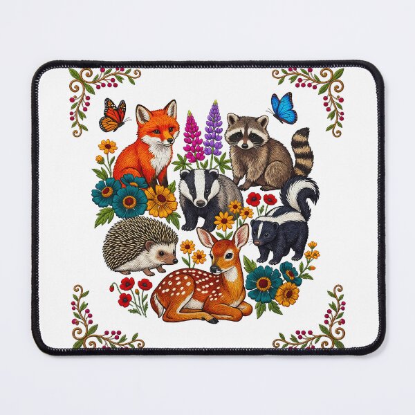 Item preview, Baby Animals Floral Border designed and sold by TeeARTHY.
