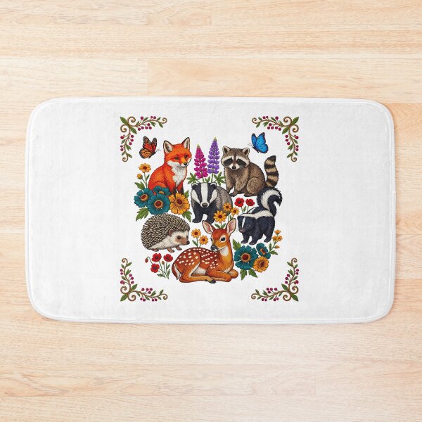Item preview, Baby Animals Floral Border designed and sold by TeeARTHY.
