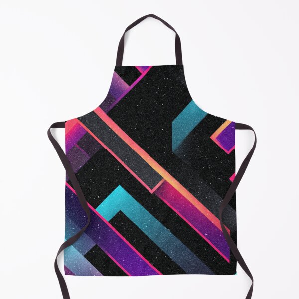 Item preview, Retro Synthwave Neon Geometric Abstract Pattern designed and sold by NicolasGlowArt.