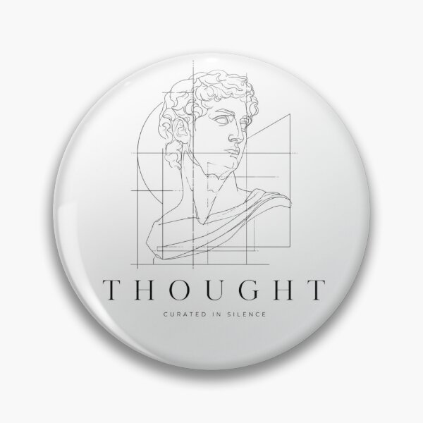 Item preview, Thought Curated In Silence Minimalist Silent Luxury Statue designed and sold by PixelPublishing.