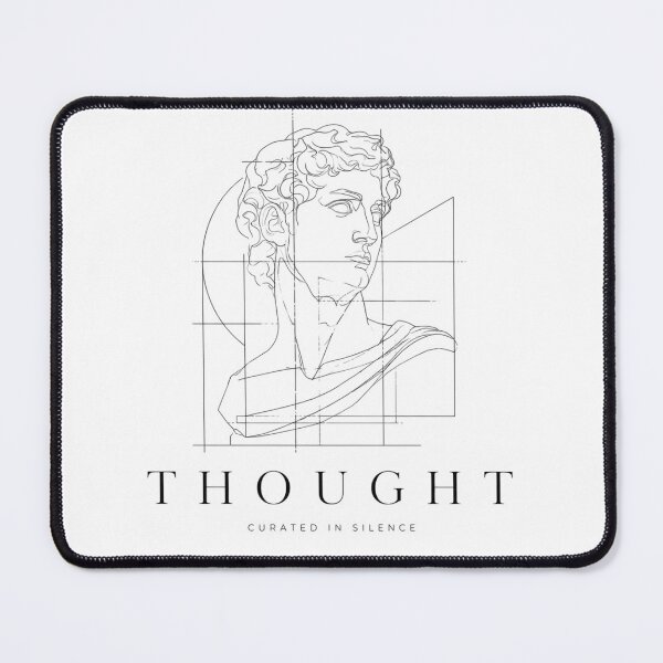 Item preview, Thought Curated In Silence Minimalist Silent Luxury Statue designed and sold by PixelPublishing.