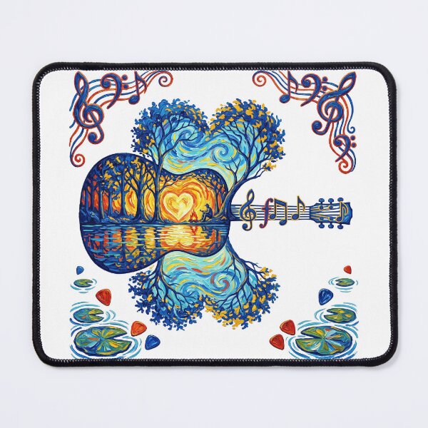 Item preview, Starry Night Acoustic Nature Guitar  designed and sold by TeeARTHY.