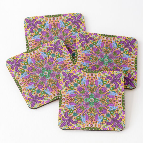 Item preview, Purple Maximalist Flower Weather Tile Pattern - Citrus designed and sold by PCaleDesigns.