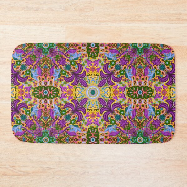 Item preview, Purple Maximalist Flower Weather Tile Pattern - Citrus designed and sold by PCaleDesigns.