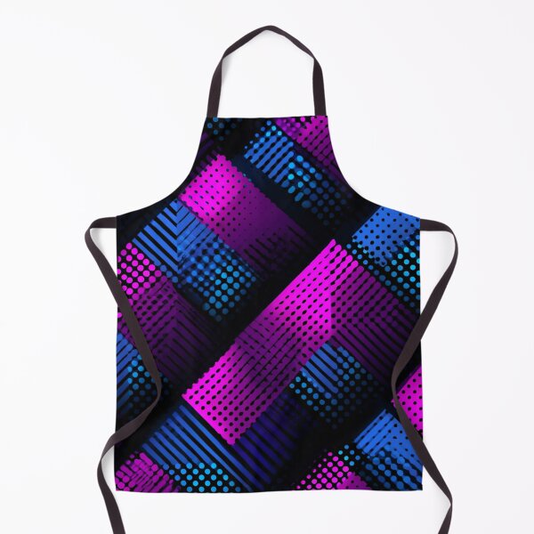 Item preview, Neon Synthwave Grid Abstract Pattern designed and sold by NicolasGlowArt.