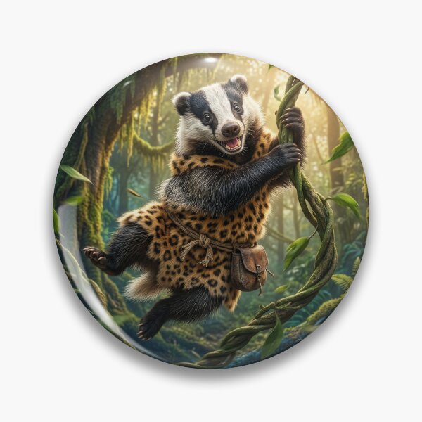 Item preview, Badger Tarzan is the Real King of the Jungle designed and sold by Tridentulus.