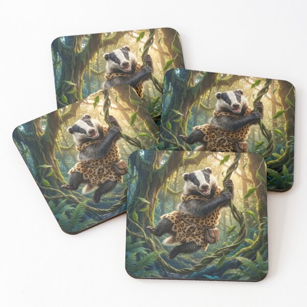 Item preview, Badger Tarzan is the Real King of the Jungle designed and sold by Tridentulus.