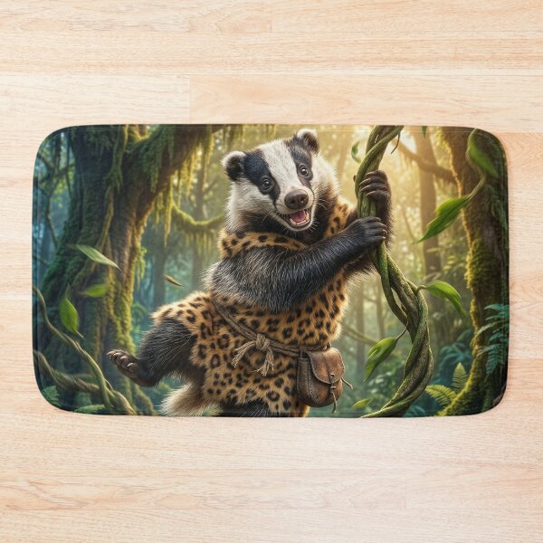 Item preview, Badger Tarzan is the Real King of the Jungle designed and sold by Tridentulus.