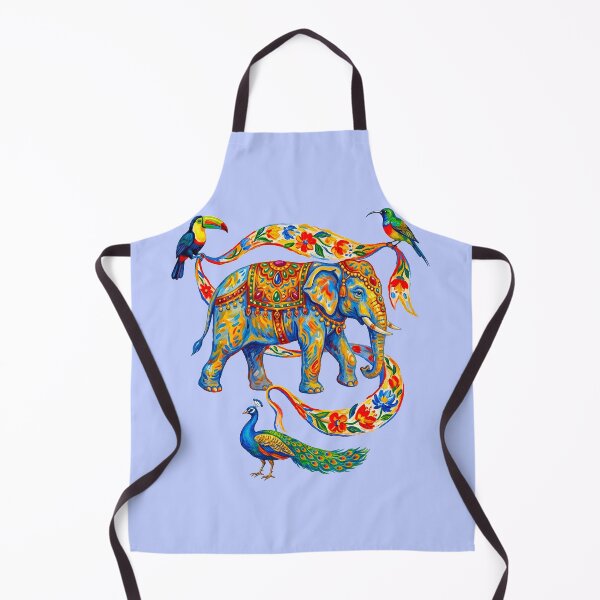 Item preview, Elephant And Tropical Birds designed and sold by TeeARTHY.
